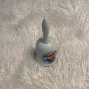 1982 Vintage Smurfs Porcelain Bell